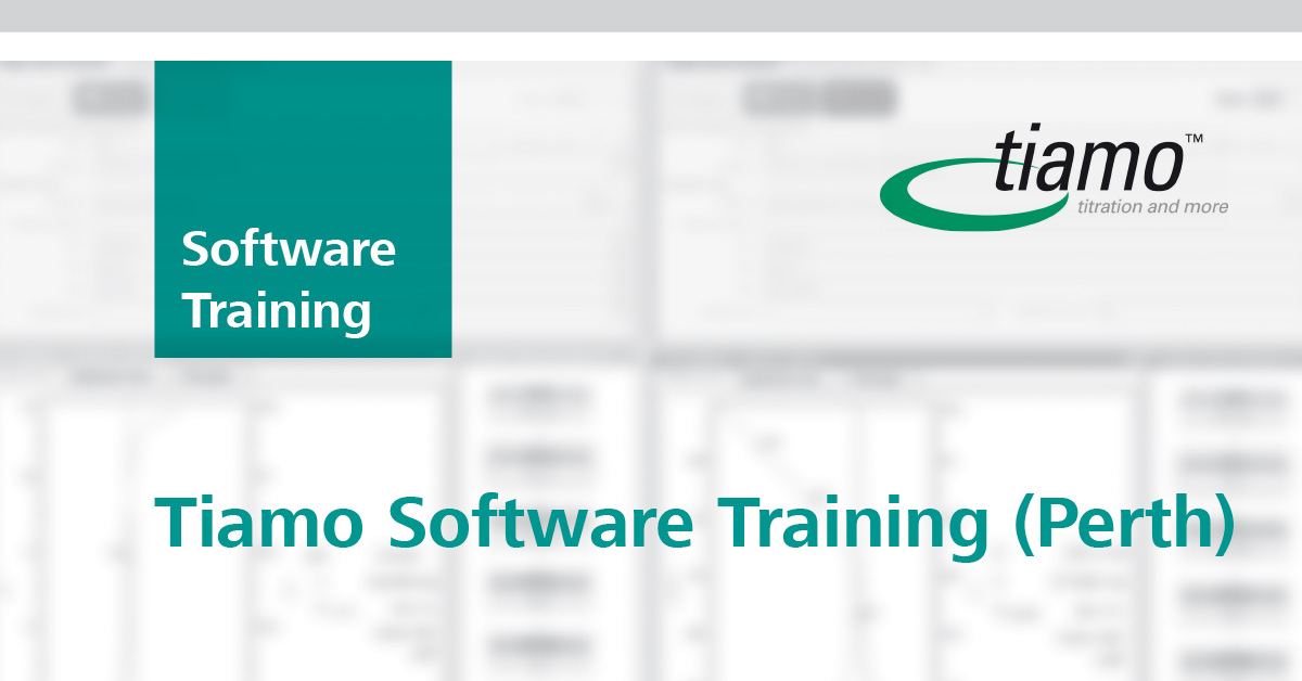 Metrohm Academy – Tiamo Software Training