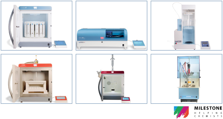 Milestone Microwave Sample Preparation Instrumentation for Laboratories